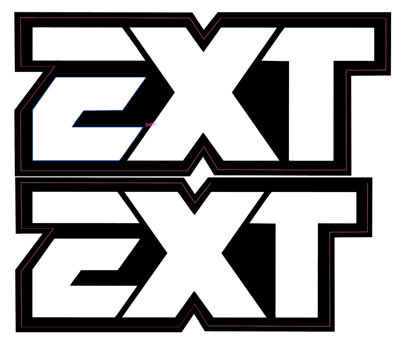 EXT Fork Tube Decals