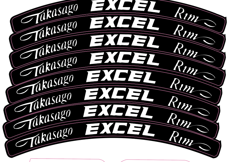 Excel Rim Decals