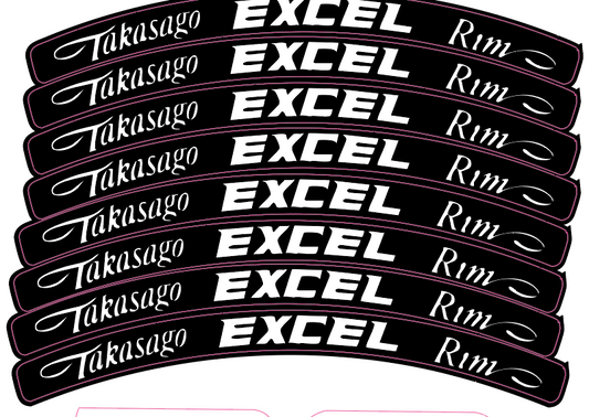 Excel Rim Decals